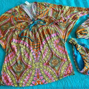 Trina Turk Swim and Spa cover and bikini set